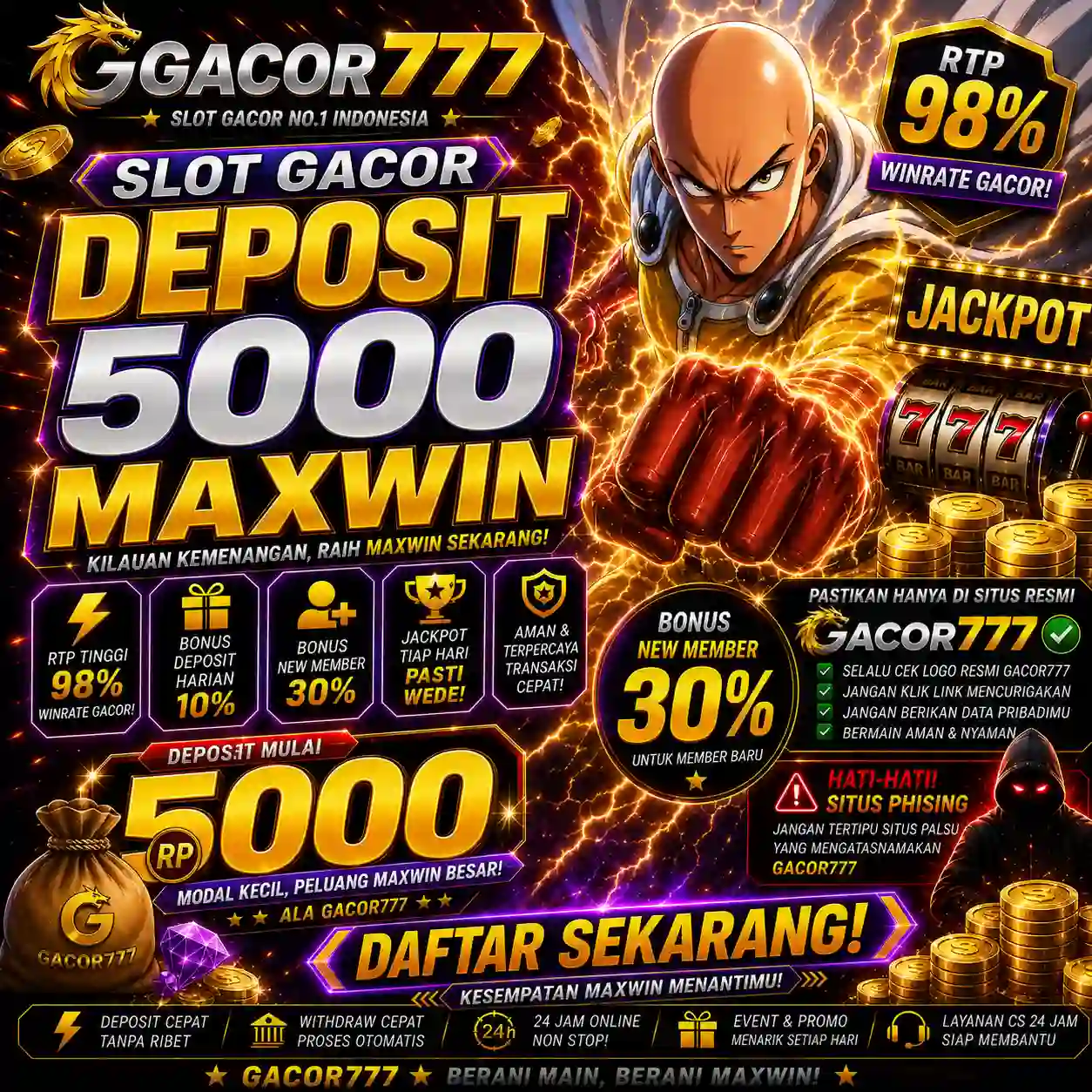 GACOR777: Jagoan Situs Deposit 5000 Akses Andalan Link Slot Gacor Hari Ini